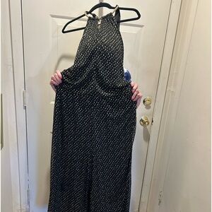 Black and gold jumpsuit